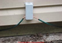 Intersystem bonding termination mounted on a shed