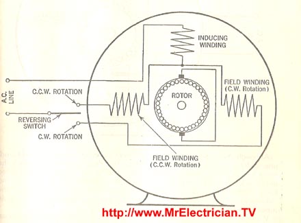 Repulsion Start Induction Electric Motor (Reversible)