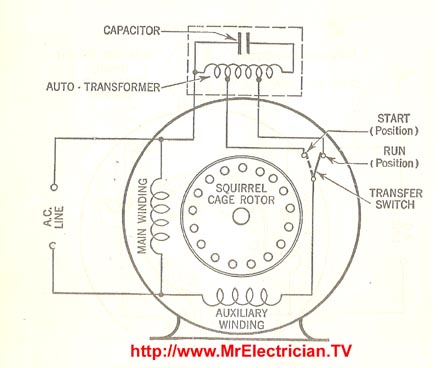 Single Phase Motor Wiring Diagram With Capacitor Start

