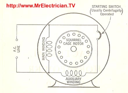 single phase electric motor diagrams