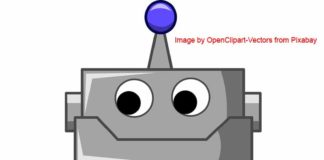 Image of a cartoon character robot