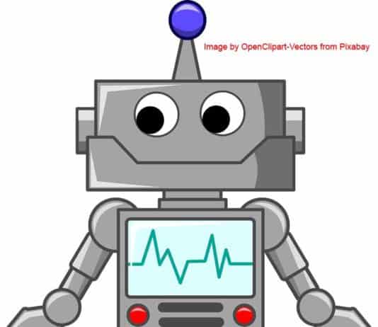 Image of a cartoon character robot