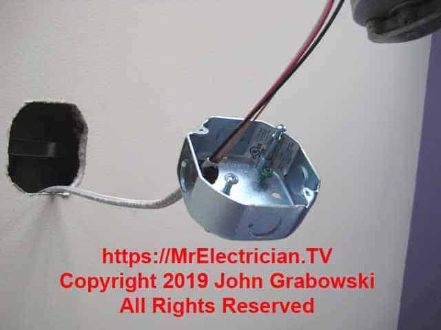 Installing A Ceiling Fan Using Existing Wiring Mr Electrician - How To Replace Ceiling Junction Box
