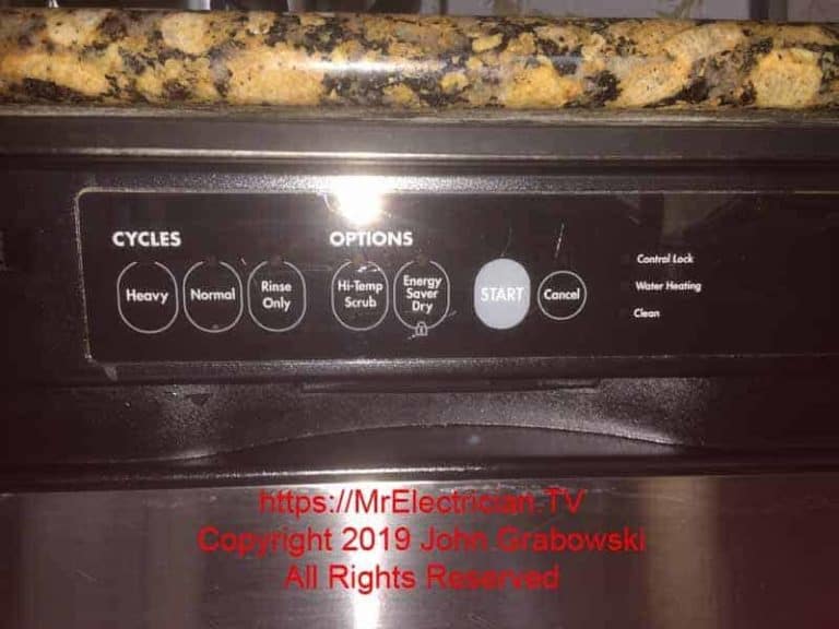 Testing A Dishwasher Appliance For Power