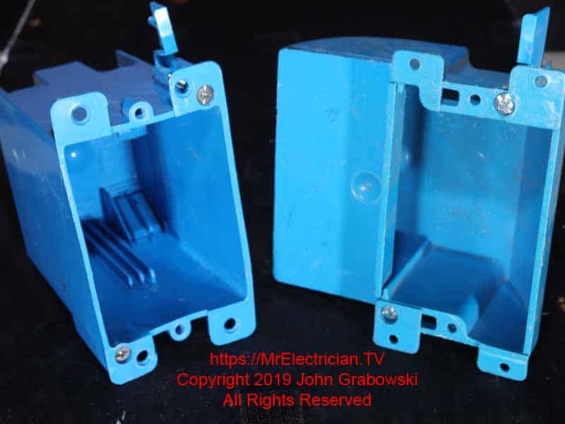 Two Types of Plastic Electrical Boxes