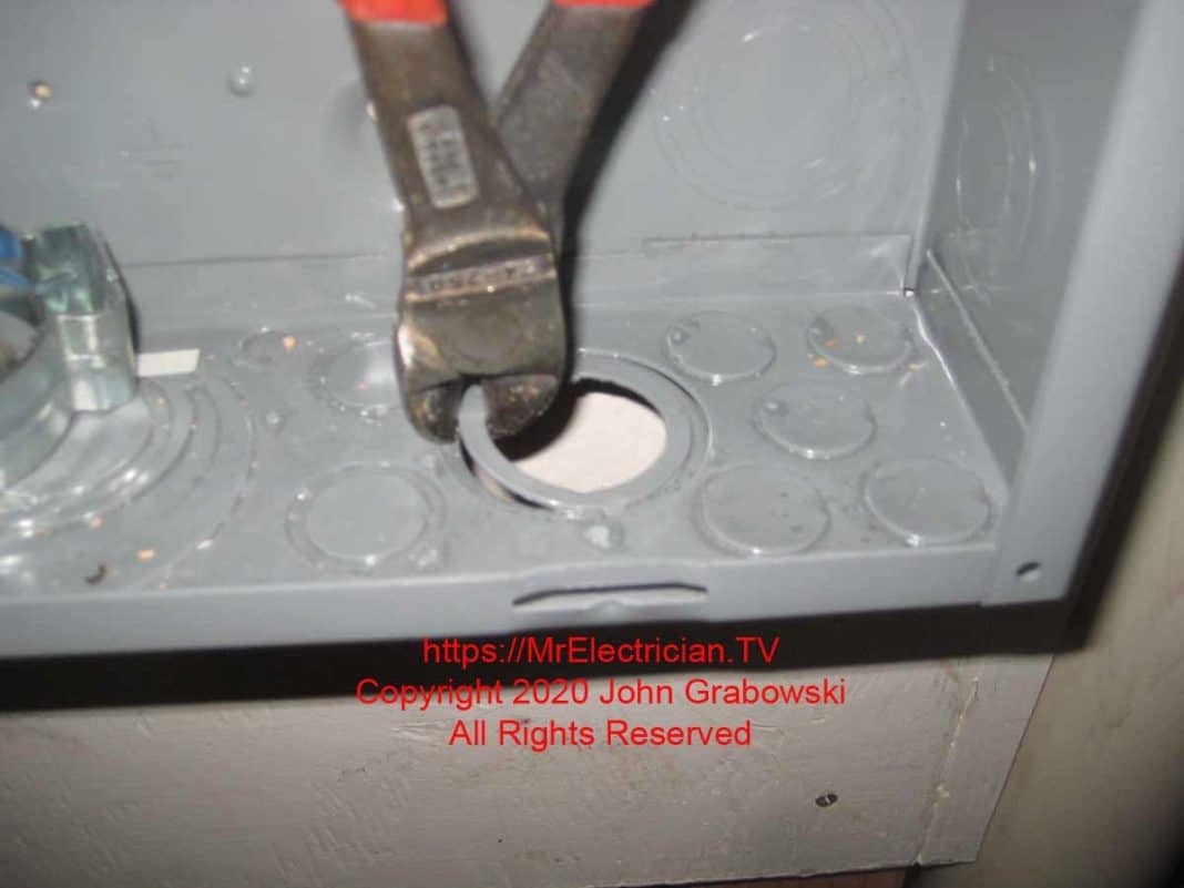 Remove Concentric Knockouts