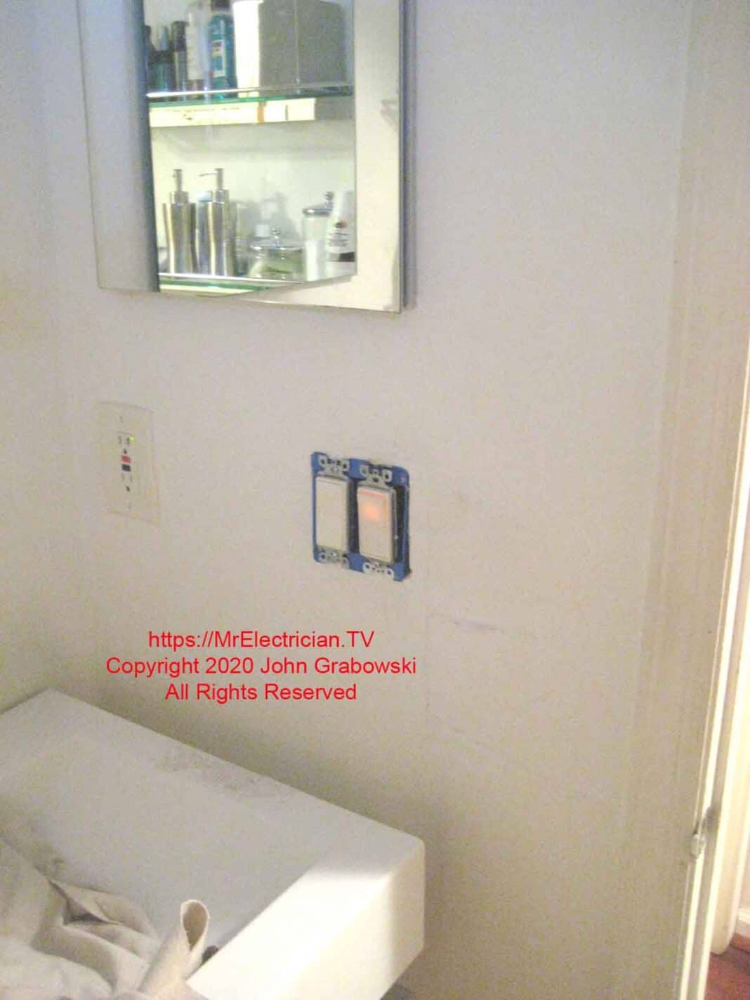 Adding Bathroom Fan Switch