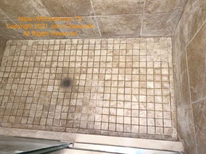 How I Re Grouted A Shower Floor, How To Tile Over Existing Shower Floor