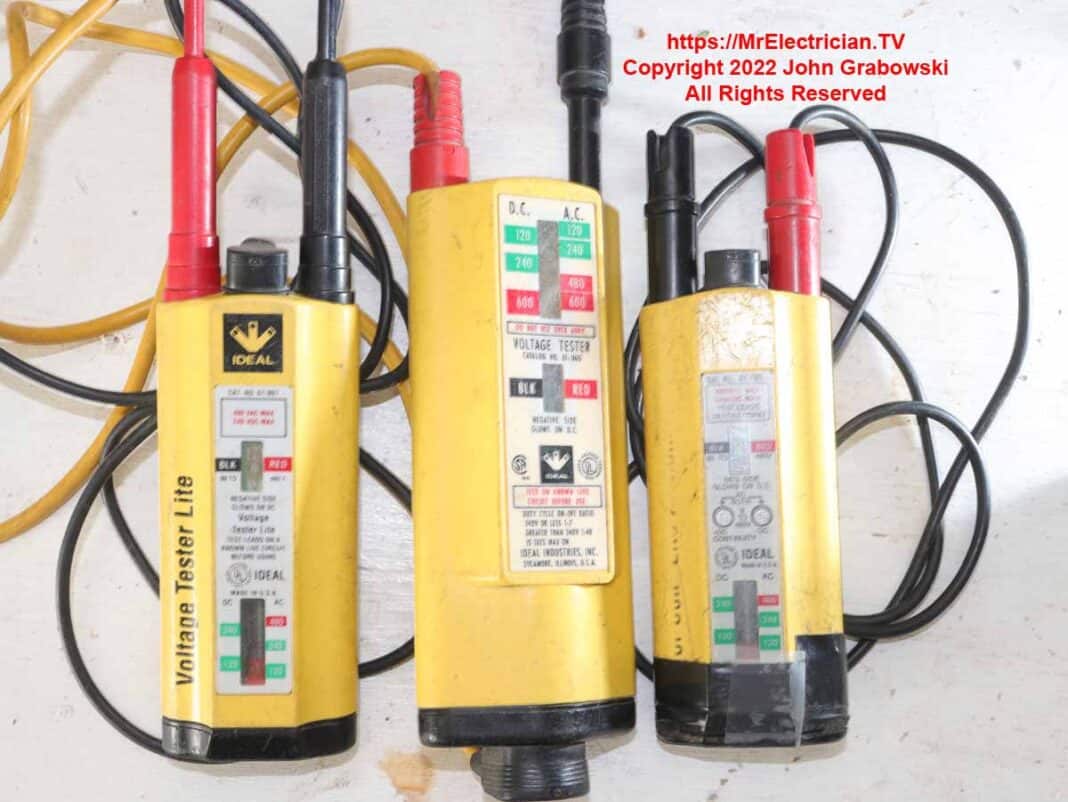 Three Ideal voltage testers