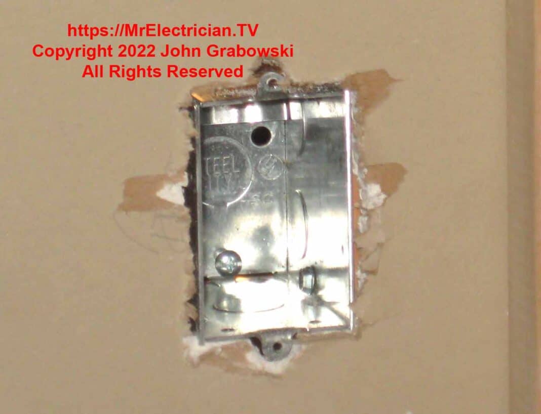 Install An Electrical Box Mr. Electrician