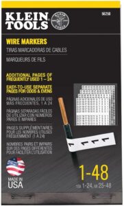 Wire markers help to identify electrical wires and circuits.