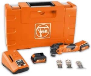 Although this is not a traditional electrician's tool, this battery-operated Fein Multimaster Tool for cutting and sanding comes in handy.