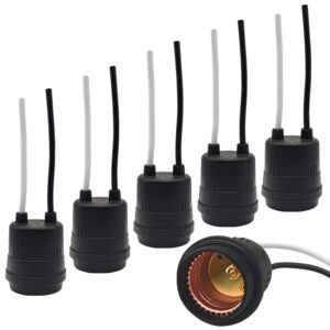 Rubber pigtail light bulb sockets that are used for temporary lighting. They are also a useful electrician's tool for testing circuits.
